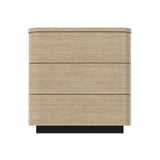Orbis 3-Drawer Curved Dresser – Oak