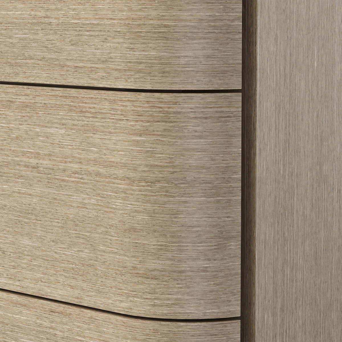 Orbis 3-Drawer Curved Dresser – Oak