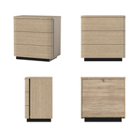 Orbis 3-Drawer Curved Dresser – Oak