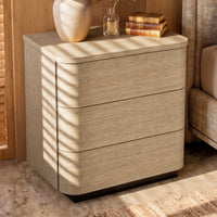 Orbis 3-Drawer Curved Dresser – Oak