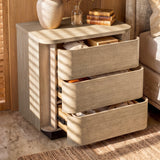 Orbis 3-Drawer Curved Dresser – Oak