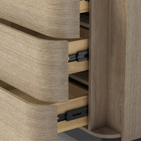 Orbis 3-Drawer Curved Dresser – Oak
