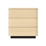 Orbis 3-Drawer Curved Dresser – Natural Wood
