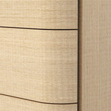 Orbis 3-Drawer Curved Dresser – Natural Wood