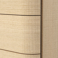 Orbis 3-Drawer Curved Dresser – Natural Wood