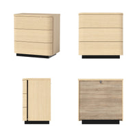 Orbis 3-Drawer Curved Dresser – Natural Wood