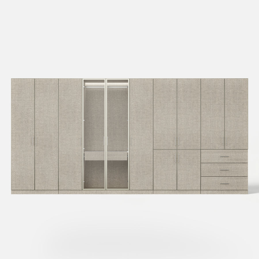 Tela Full Wall Wardrobe System