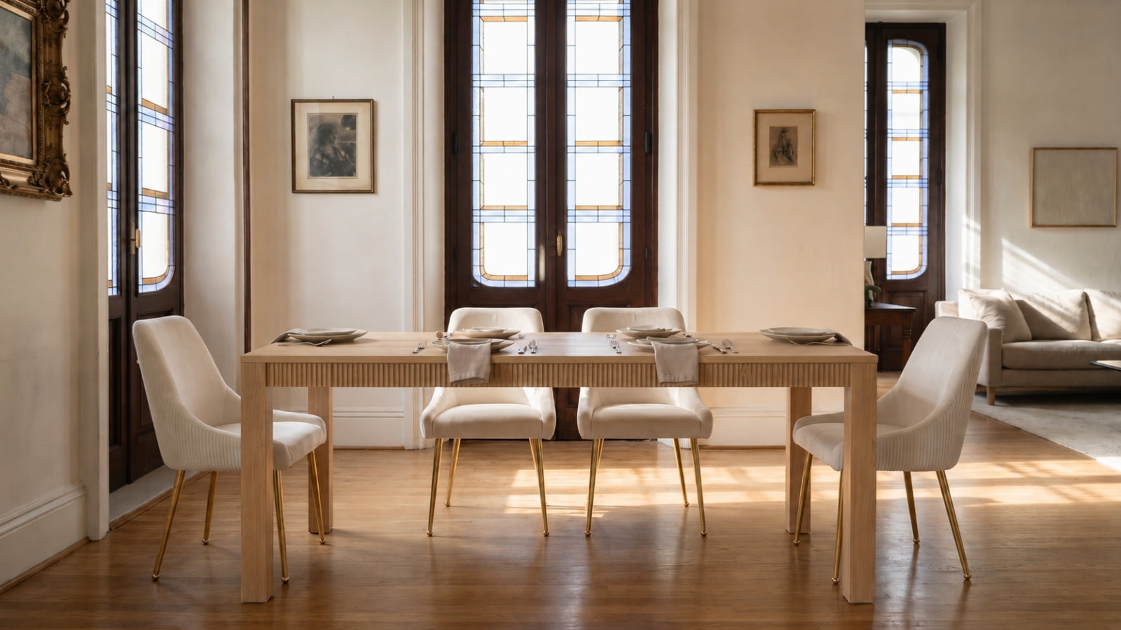 Wave Apron Dining Table