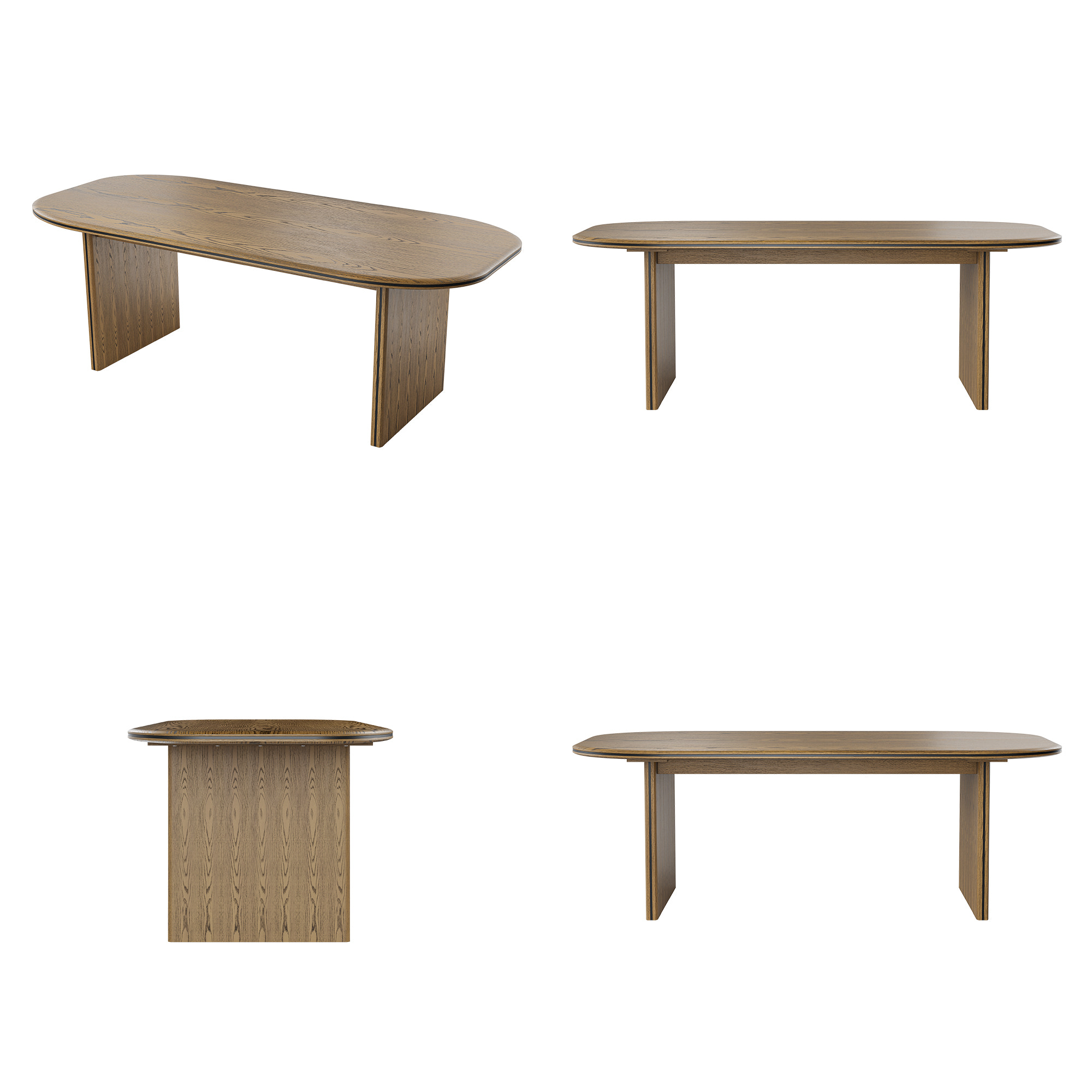 Oval-End Grand Dining Table