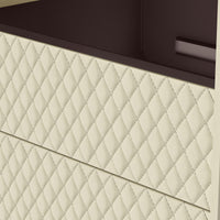 Sartelle Diamond-Stitch Chest