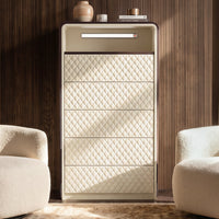 Sartelle Diamond-Stitch Chest
