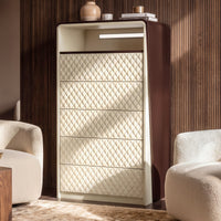 Sartelle Diamond-Stitch Chest