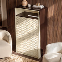 Sartelle Diamond-Stitch Chest