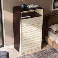 Sartelle Diamond-Stitch Chest