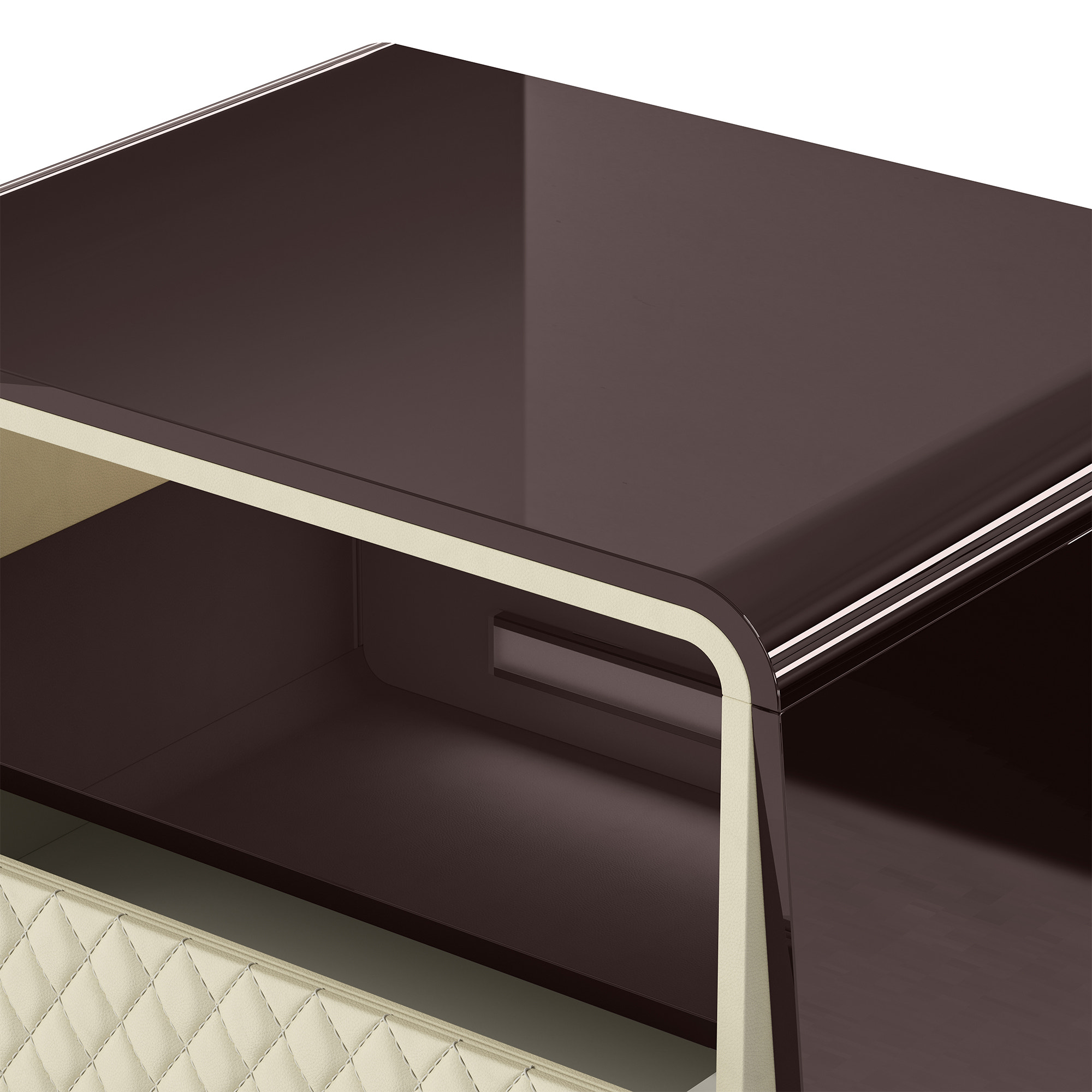 Sartelle Diamond-Stitch Chest