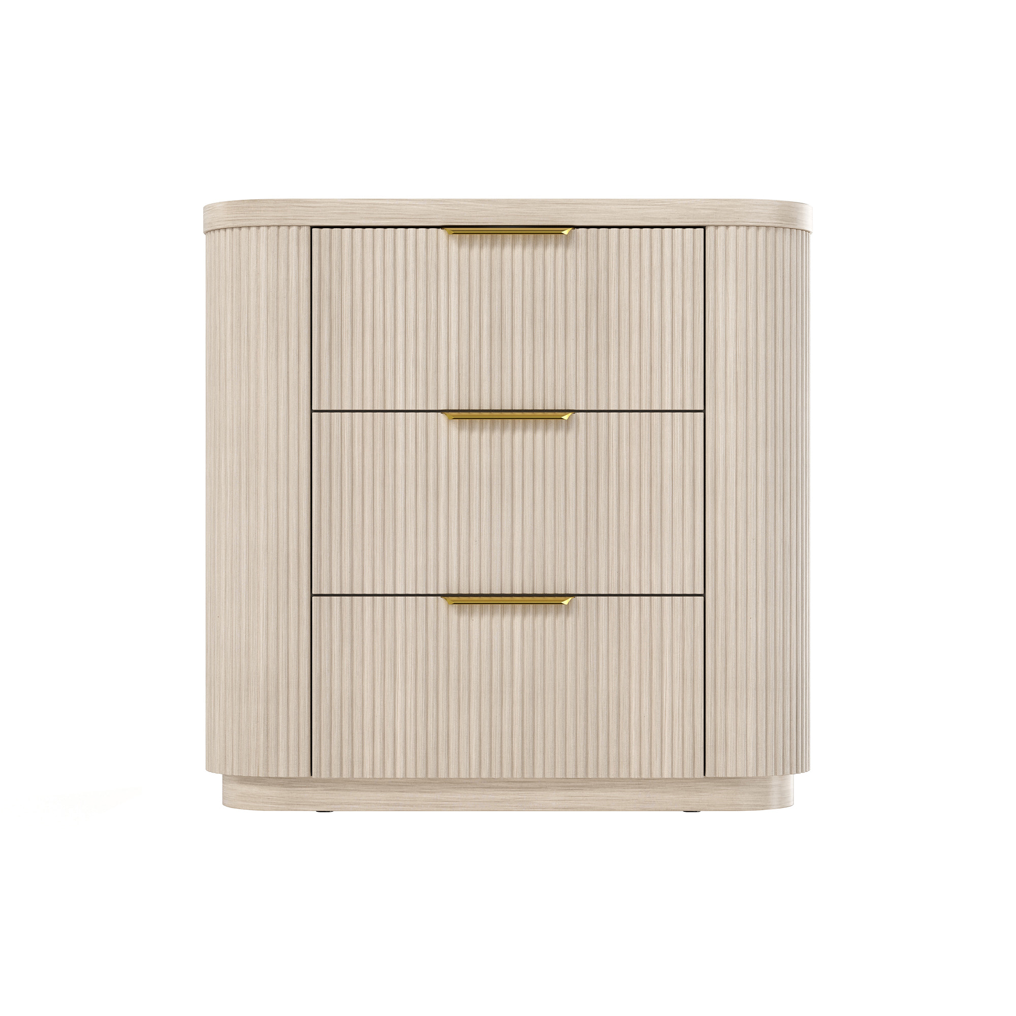 Elwood Reeded 3-Drawer Dresser