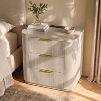 Elwood Reeded 3-Drawer Dresser