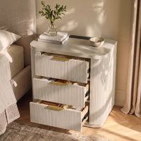 Elwood Reeded 3-Drawer Dresser