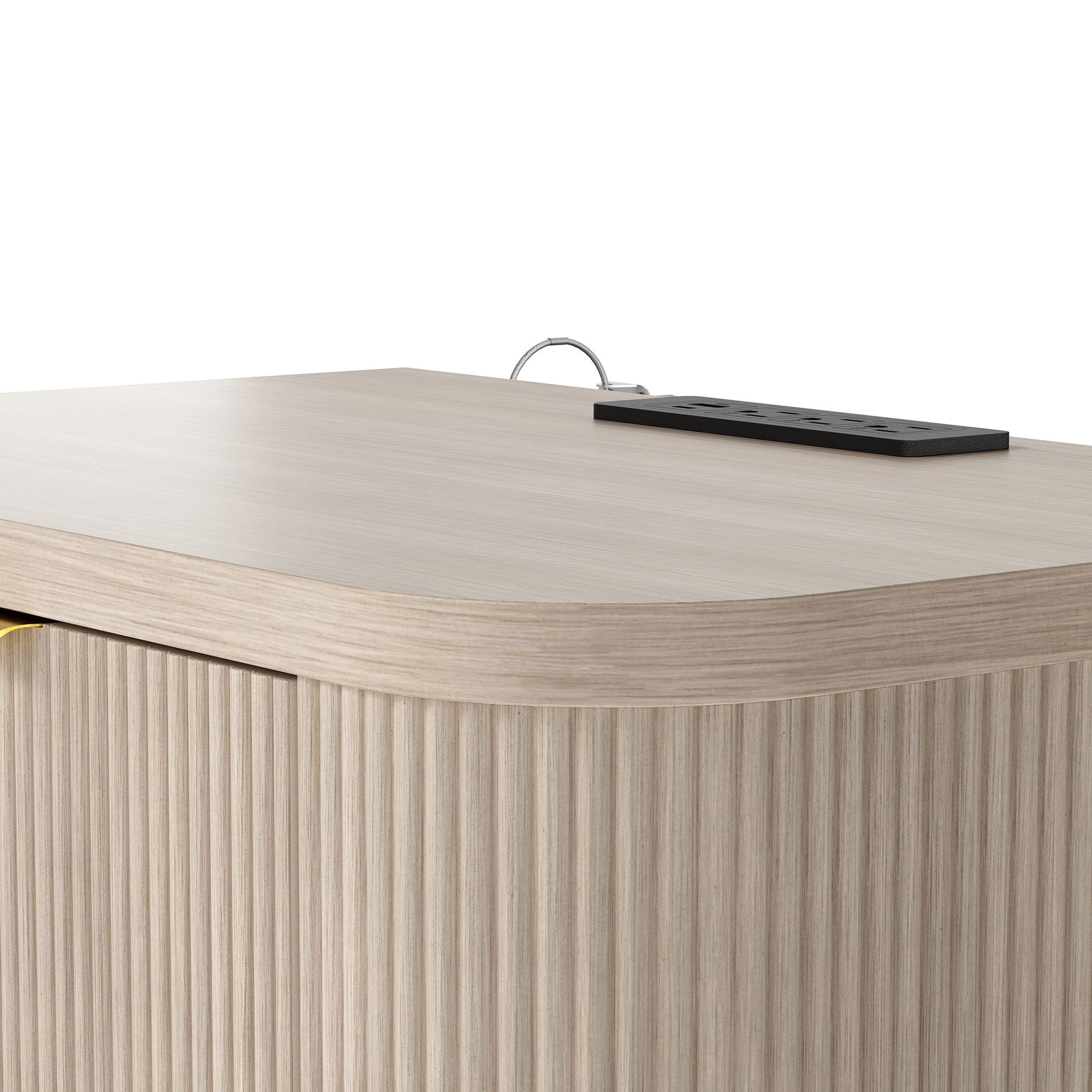 Elwood Reeded 3-Drawer Dresser