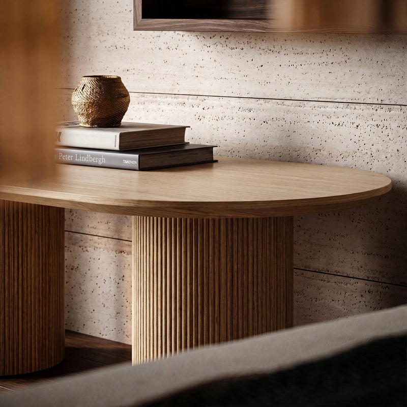 Solid Wood Round Pedestal Dining Table