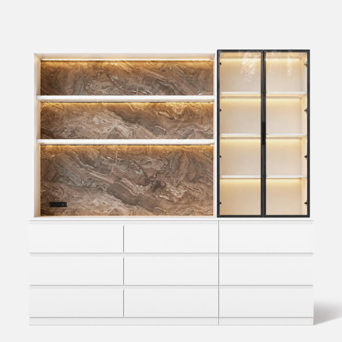Home Bar & Beverage Storage Station