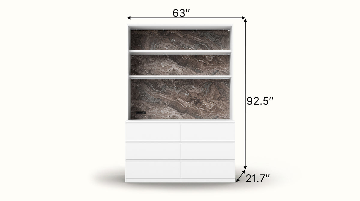 Pantry Cabinet with Built-In Power Outlet