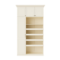 Vestia 4-Door Wardrobe Closet with Drawers