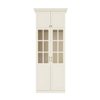Vestia 4-Door Wardrobe Closet with Pants Rack
