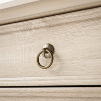 L-Shaped Executive Desk with Storage - Natural Oak