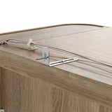 Curved Glass Display Cabinet with LED Light