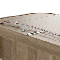 Curved Glass Display Cabinet with LED Light