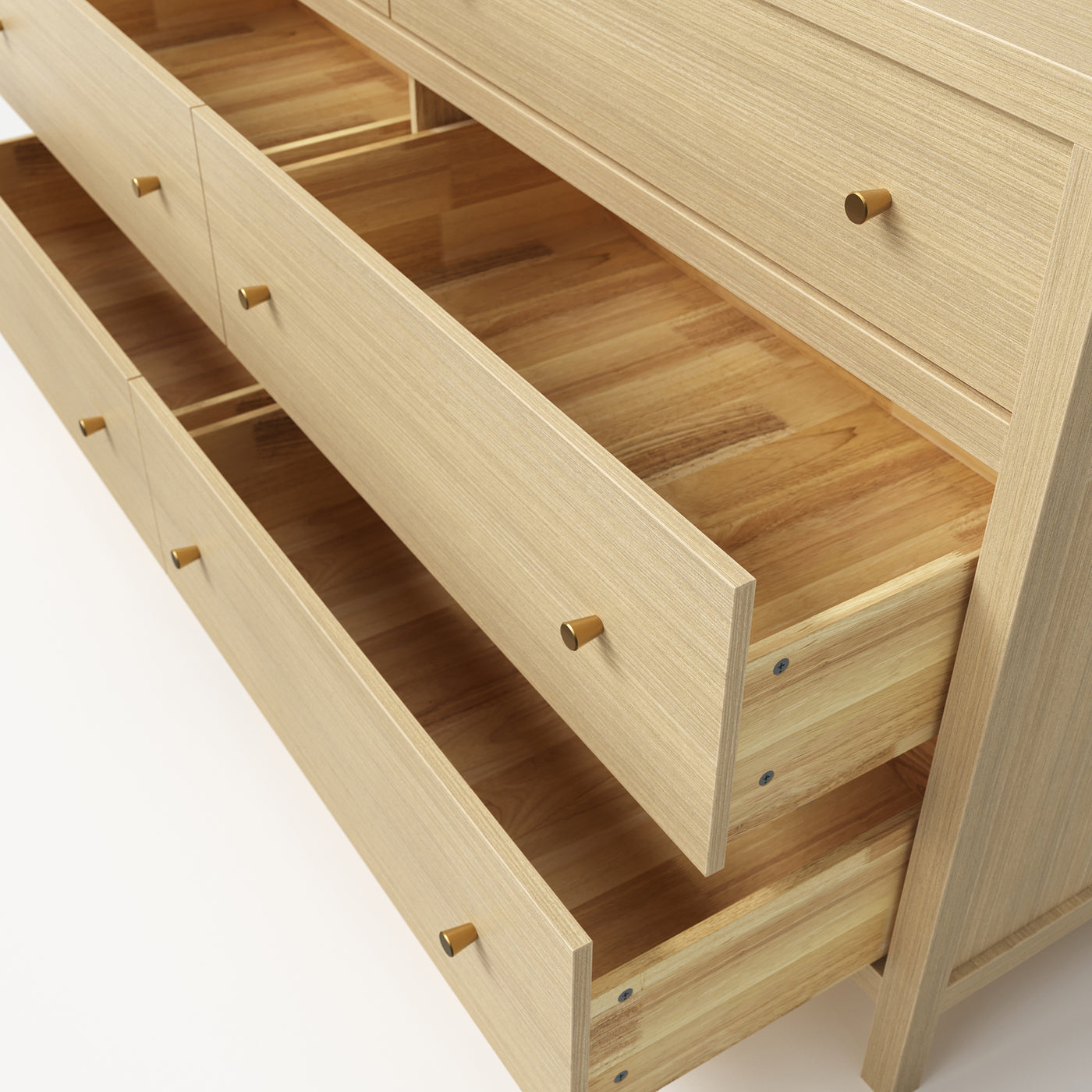 Storage Cabinet with Flip-Down Doors and 4 Drawers