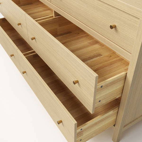 Storage Cabinet with Flip-Down Doors and 4 Drawers