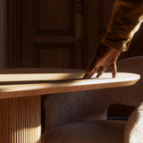 Solid Wood Round Pedestal Dining Table