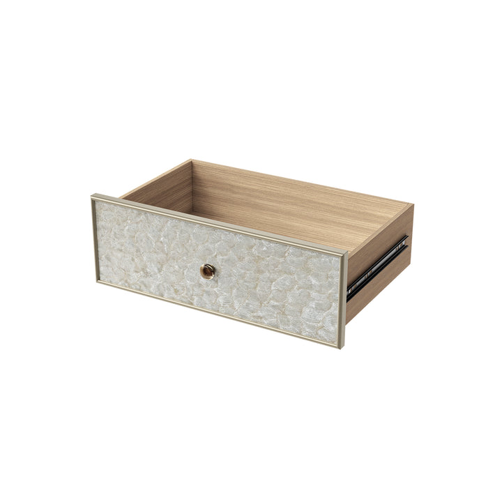 Nacre 5-Drawer Chest with Marble-Style Top