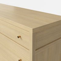 Storage Cabinet with Flip-Down Doors and 4 Drawers