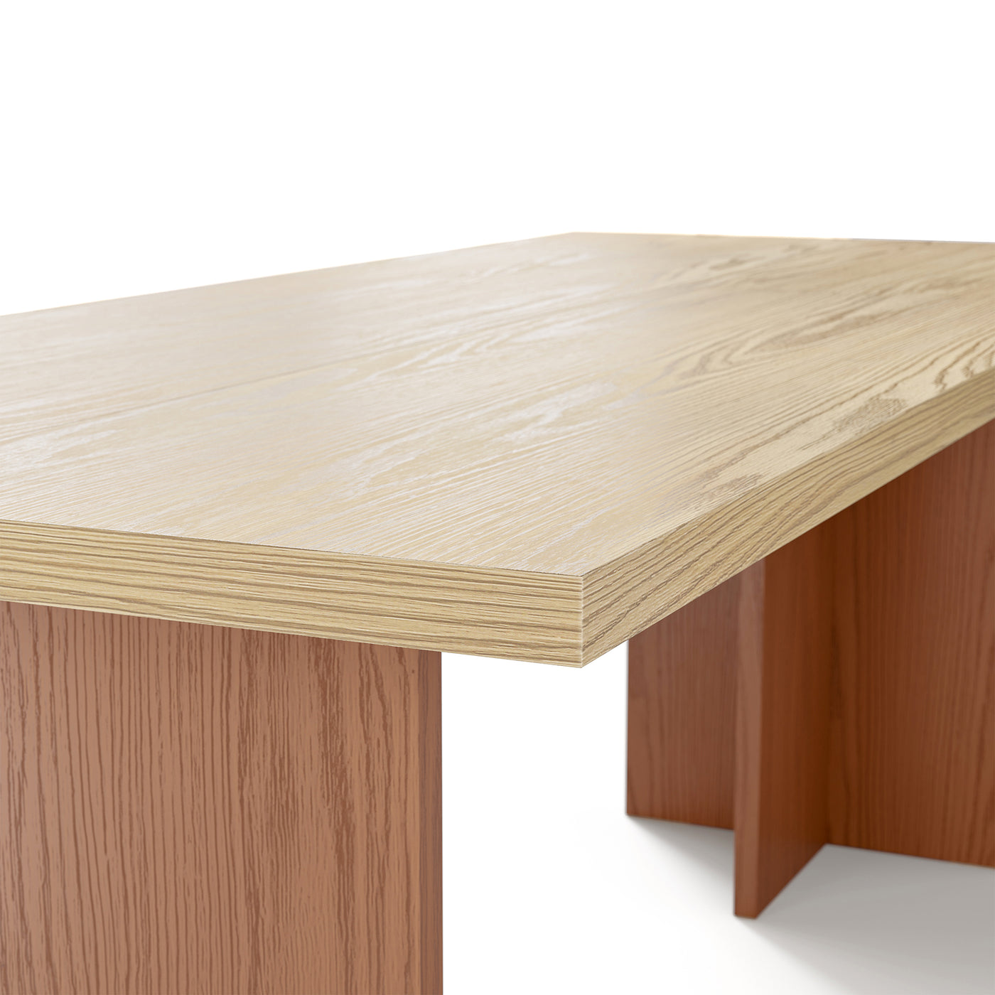 Two-Tone Solid Wood Dining Table
