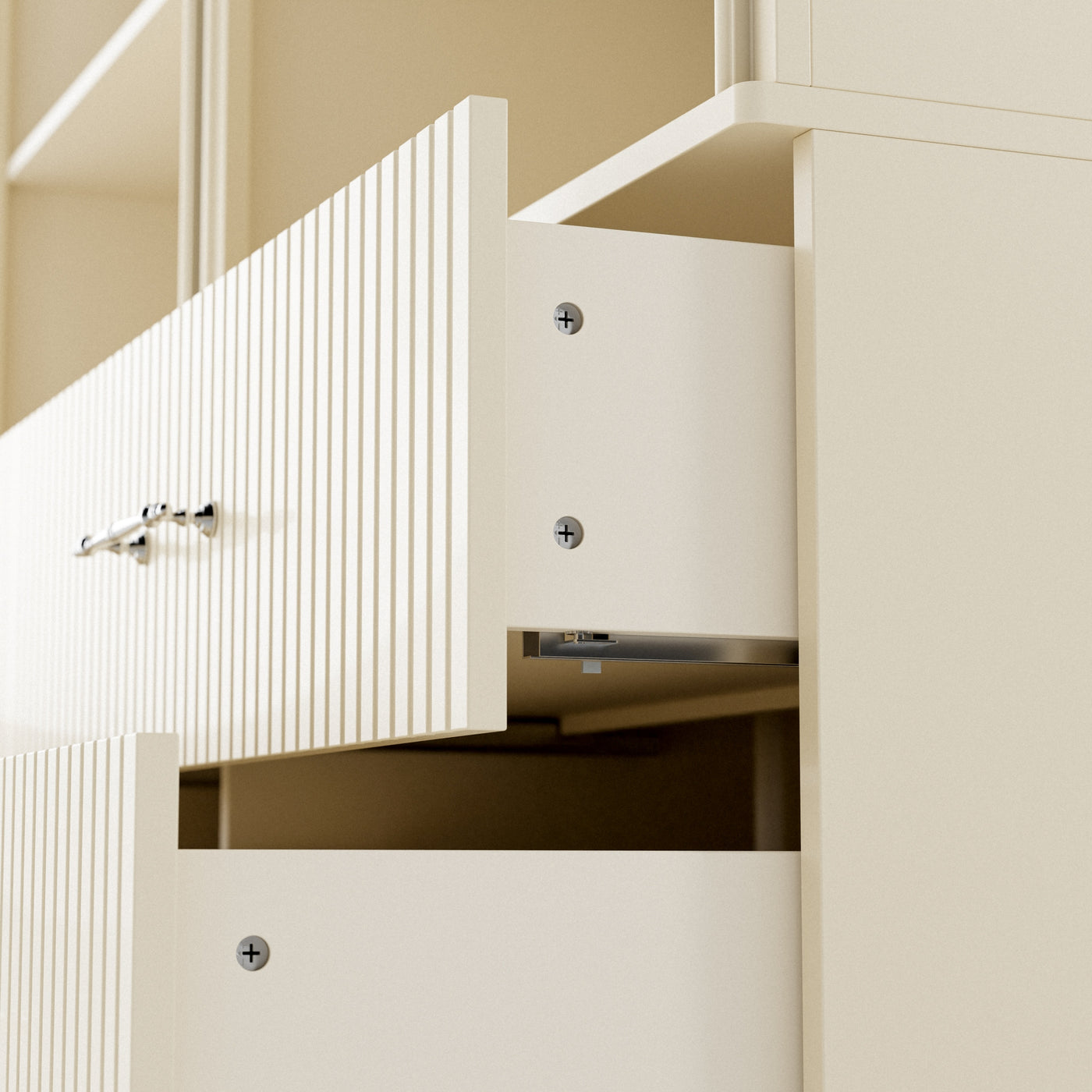 Grand Arched Modular Storage Display Wall Unit with Integrated Lighting