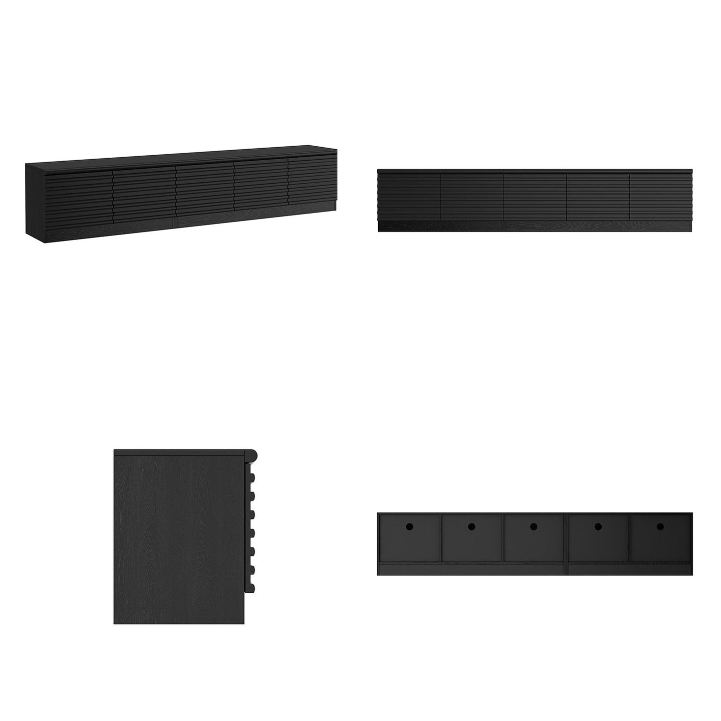 78.5'' W 3-Drawer TV Stand Media Console With 2-Cabinet