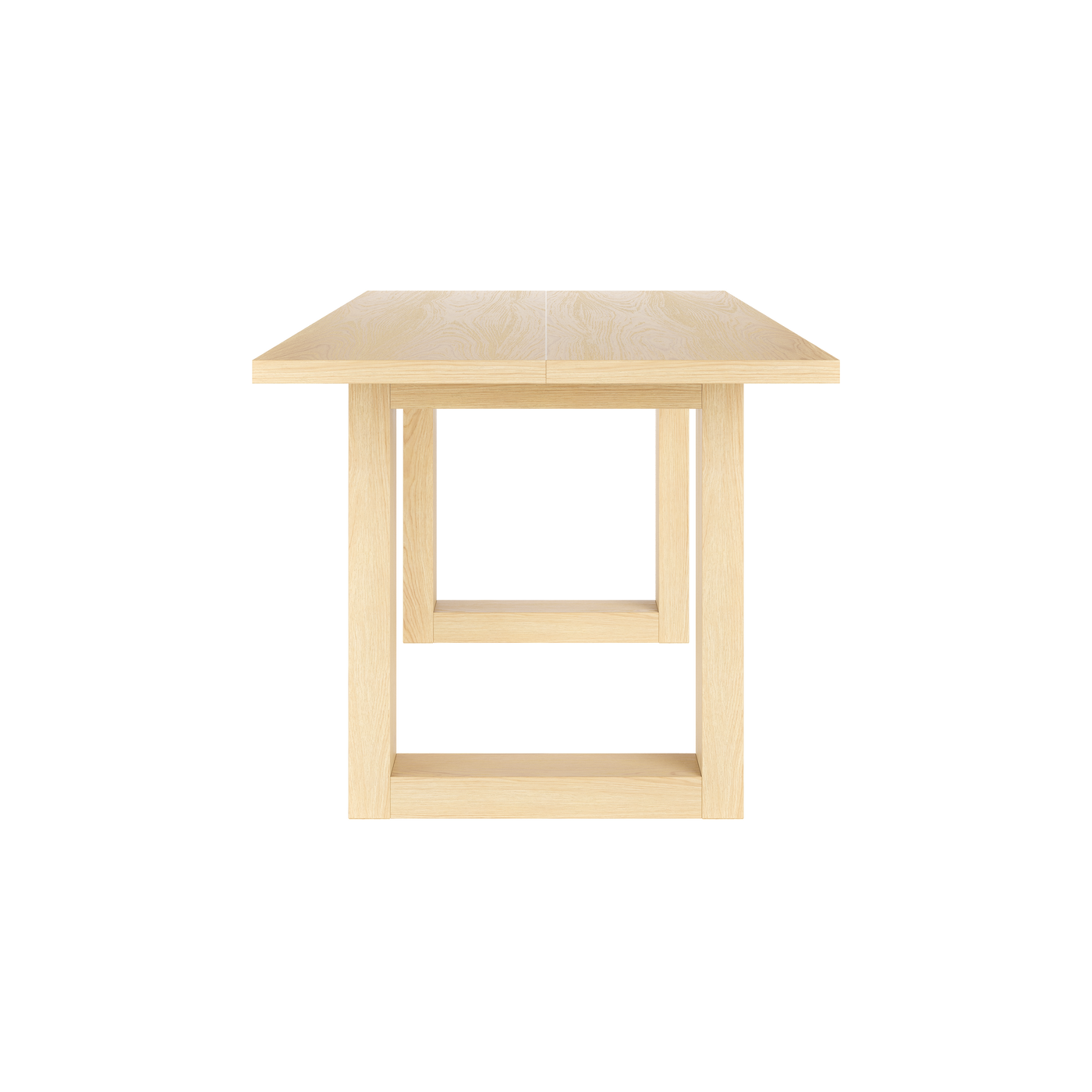 Solid Wood Dining Table with Oak Veneer