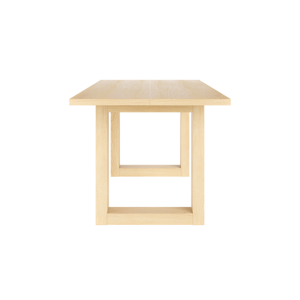 Solid Wood Dining Table with Oak Veneer
