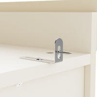 Arched Display Cabinet with Mixed Storage and Integrated Lighting