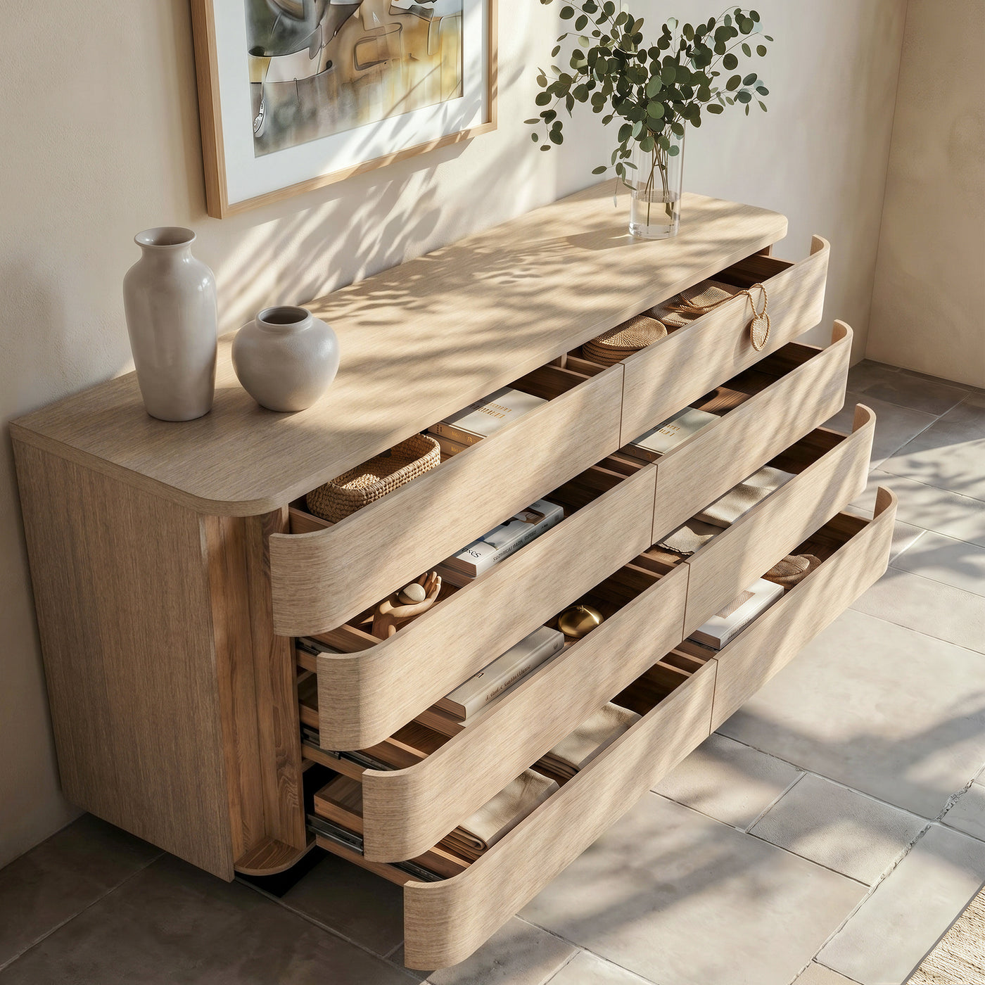 Orbis Soft Curve Drawer Dresser