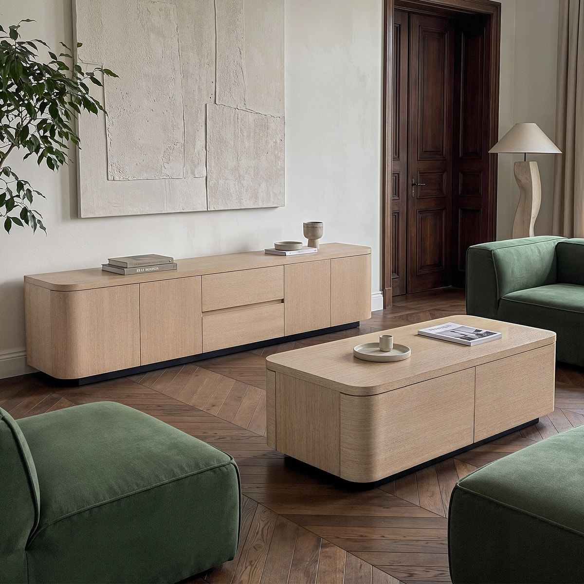 Orbis TV Stand and Coffee Table Set