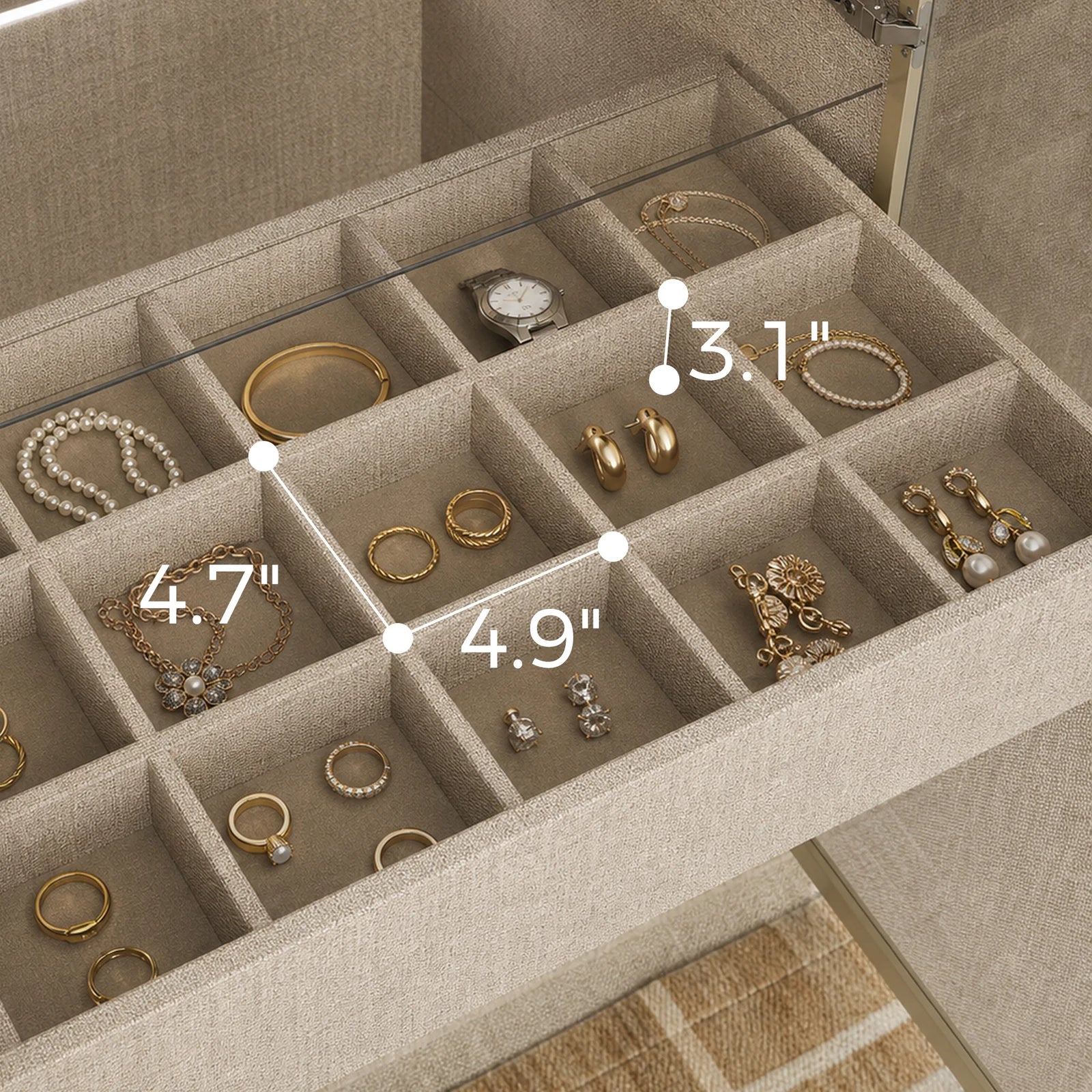 Organized Jewelry Section