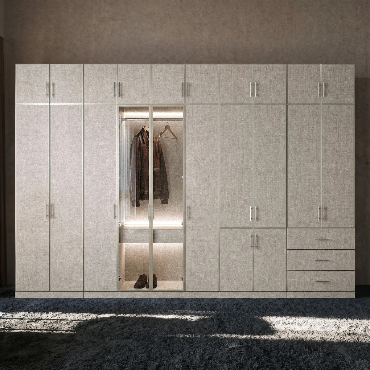 Tela Classic Complete Wall Wardrobe Storage System
