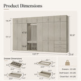 Tela Classic Complete Wall Wardrobe Storage System