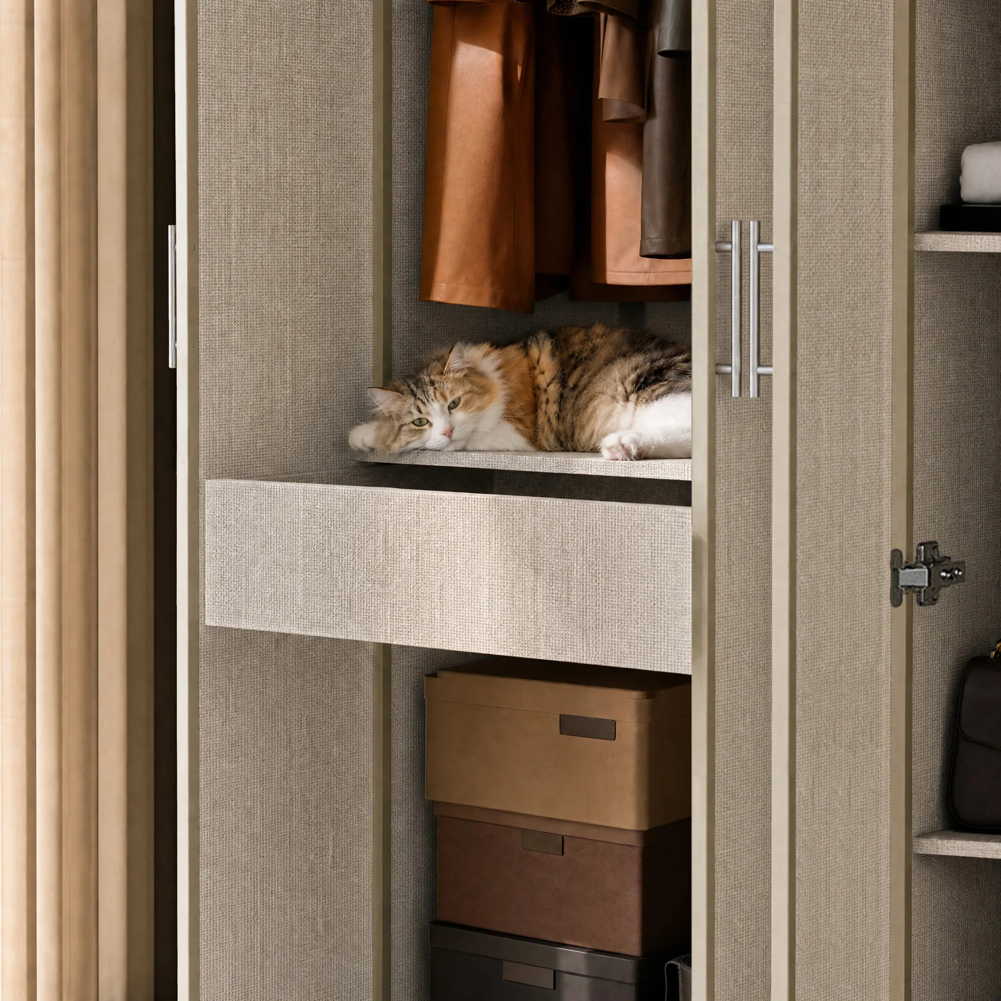 Tela Full Wall Wardrobe System