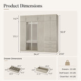 Tela Classic Display & Storage Wardrobe Set