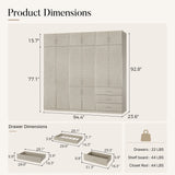 Tela Classic Storage Wardrobe Closet System